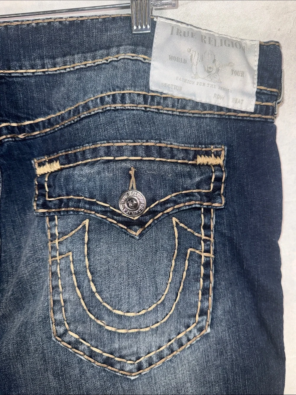 True Religion Men's Skinny Jeans in Faded Indigo